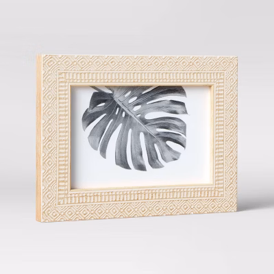 4" X 6" Global Diamond Table Frame Natural/white - Threshold