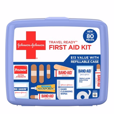 Johnson & Johnson First Aid Kit - 80ct