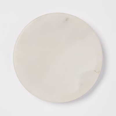 Marble Spoon Rest - Threshold™: Off-white Utensil Holder For Stove, Spot Clean, 4" Height