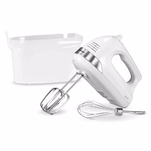 Hamilton Beach 6 Speed Hand Mixer Snap-on Case White 62629: Handheld Mixer For Kitchen, 275w, Dishwasher-safe Parts