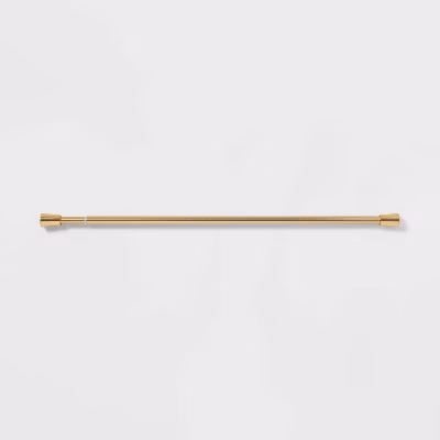 72" Rust Resistant Shower Curtain Rod Brass - Threshold