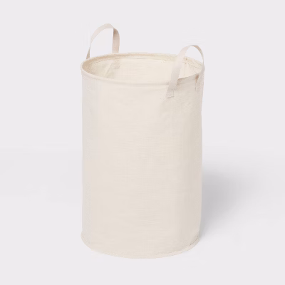 Canvas Pop-up Laundry Hamper - Brightroom™: Beige, 75l Capacity, Kids' & Baby Clothes Sorter, No Assembly Required