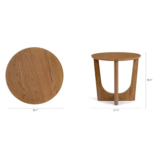 Tovi Side Table - Smoked Oak