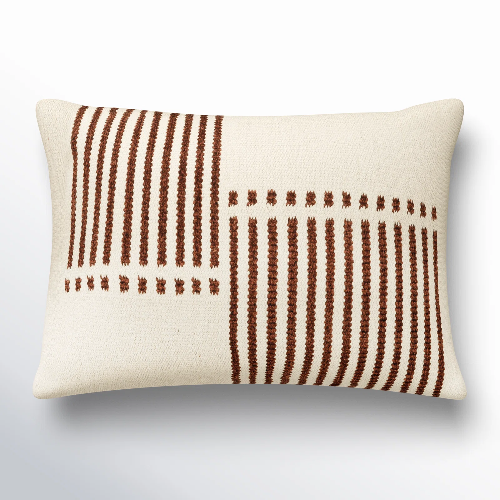 Carlus Cotton Blend/Chenille Lumbar Rectangular Pillow Cover & Insert