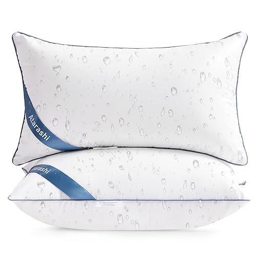 Atarashi 12x20 Outdoor Pillow Insert - Waterproof Lumbar Pillow Inserts - Decorative Throw Pillows for Couch Sofa Bed Patio Furniture - Pack of 2