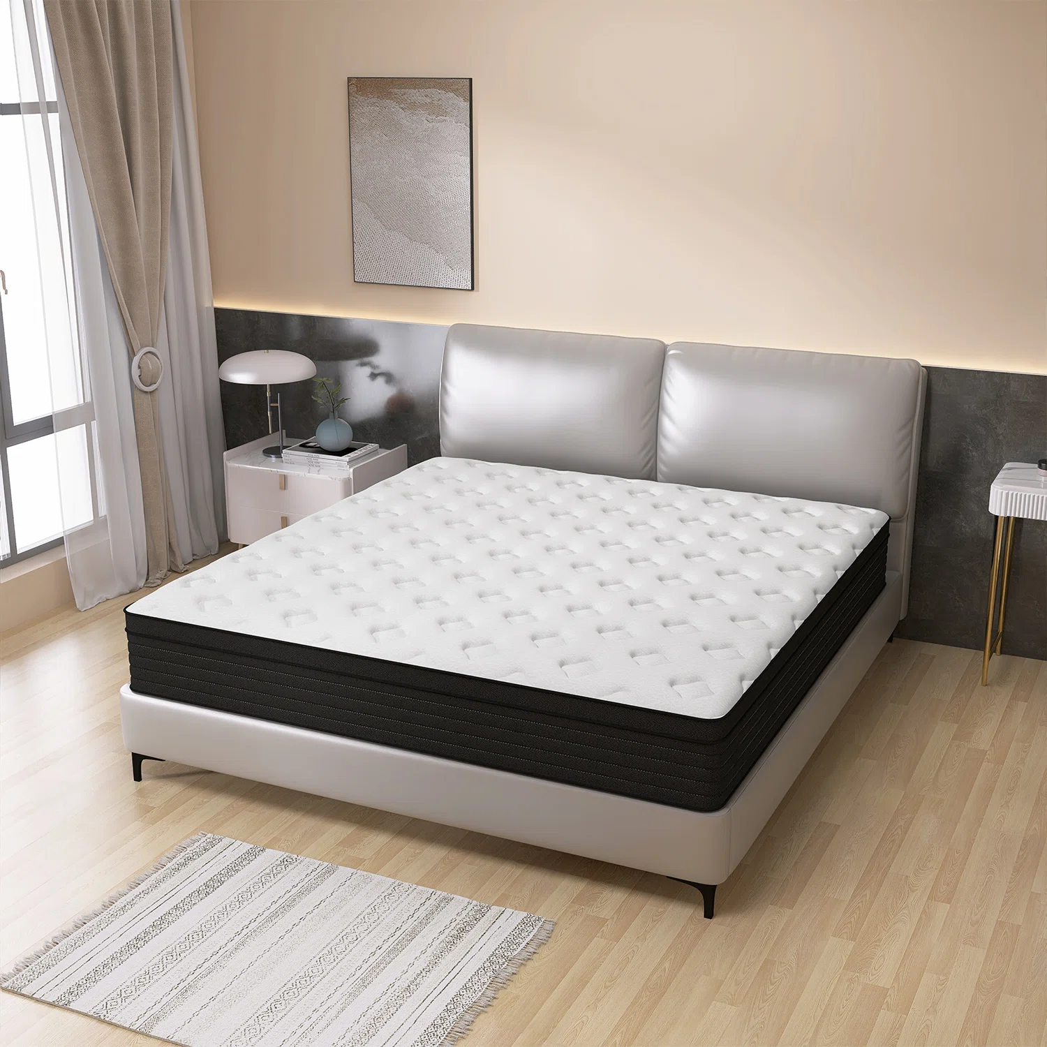 8"/10"/12"/14" Medium Pocket Spring Hybrid Mattress with CertiPUR-US Certified Foam