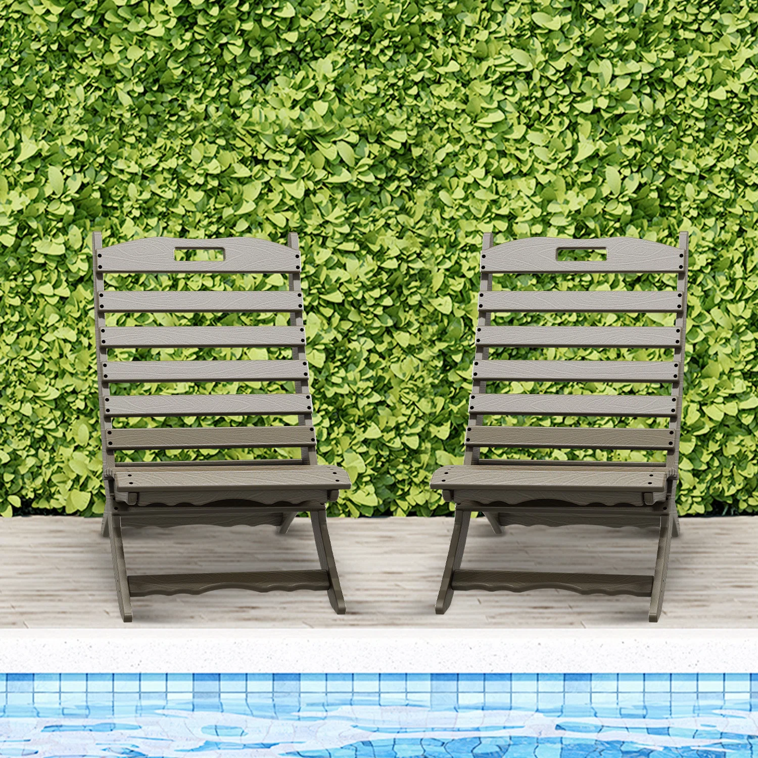 Alexeya Foldable Outdoor Adirondack Chair