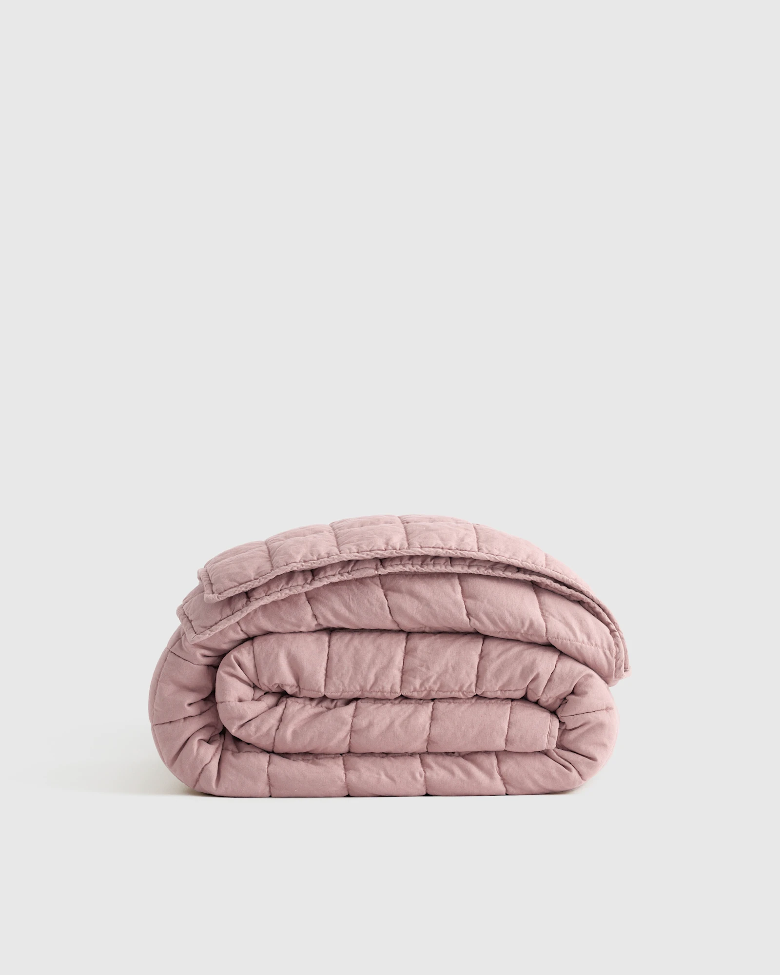 Linen Quilt In White