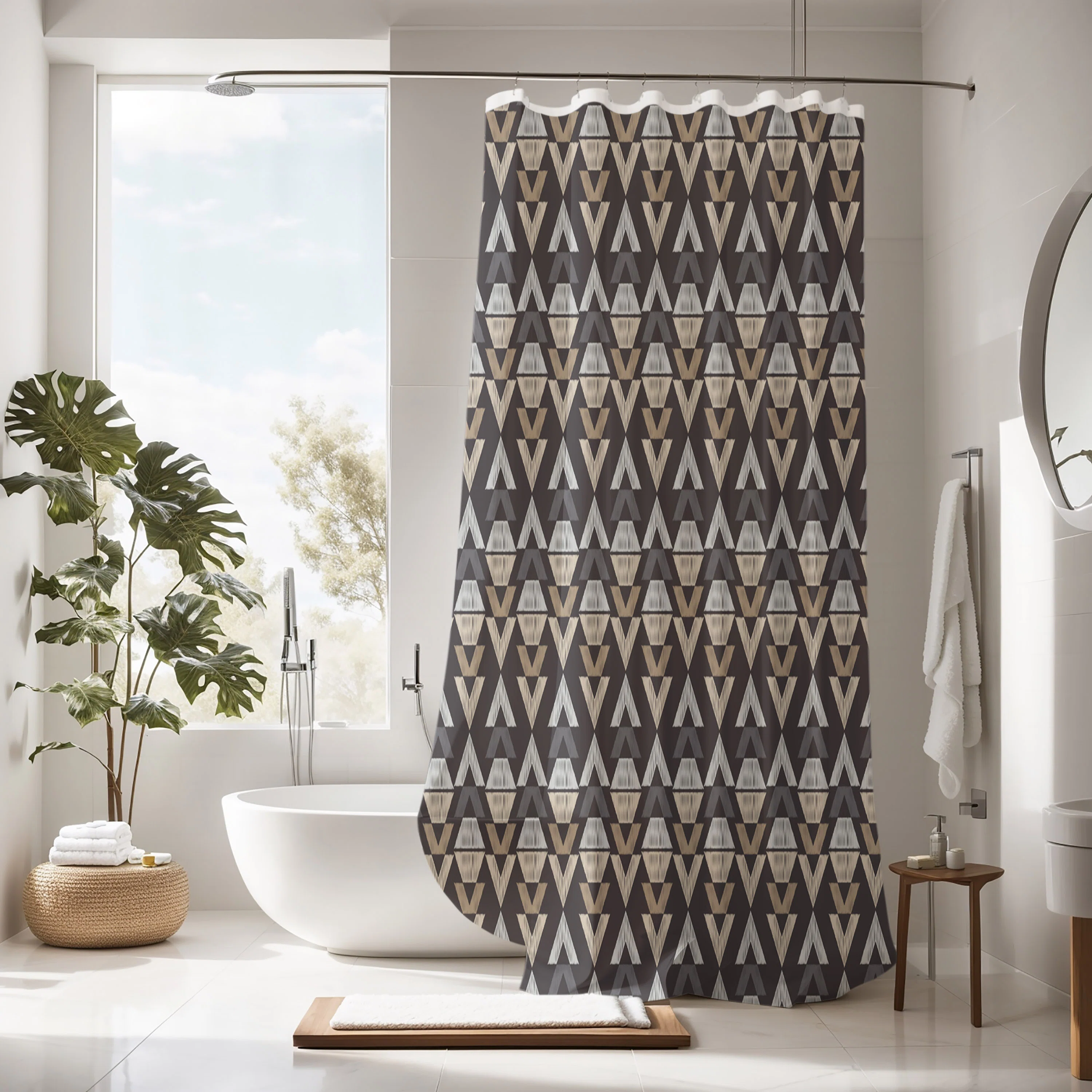 Abstract Shower Curtain