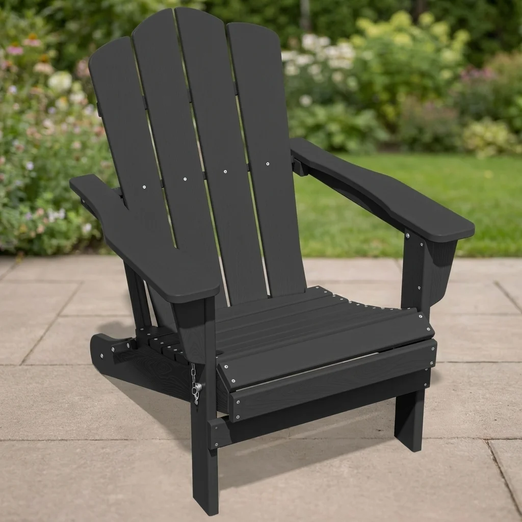 Wolak High Density Polyethylene Folding Adirondack Chair