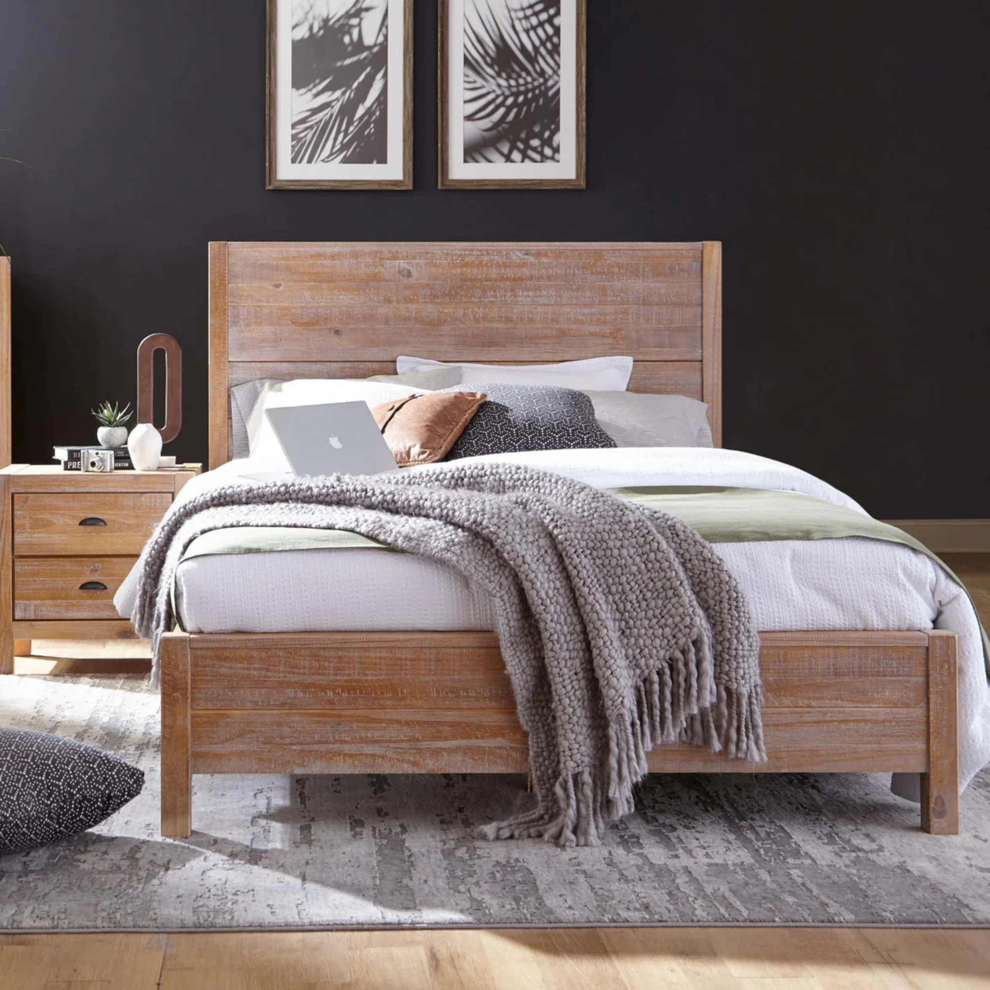 Montauk Solid Wood Panel Bed