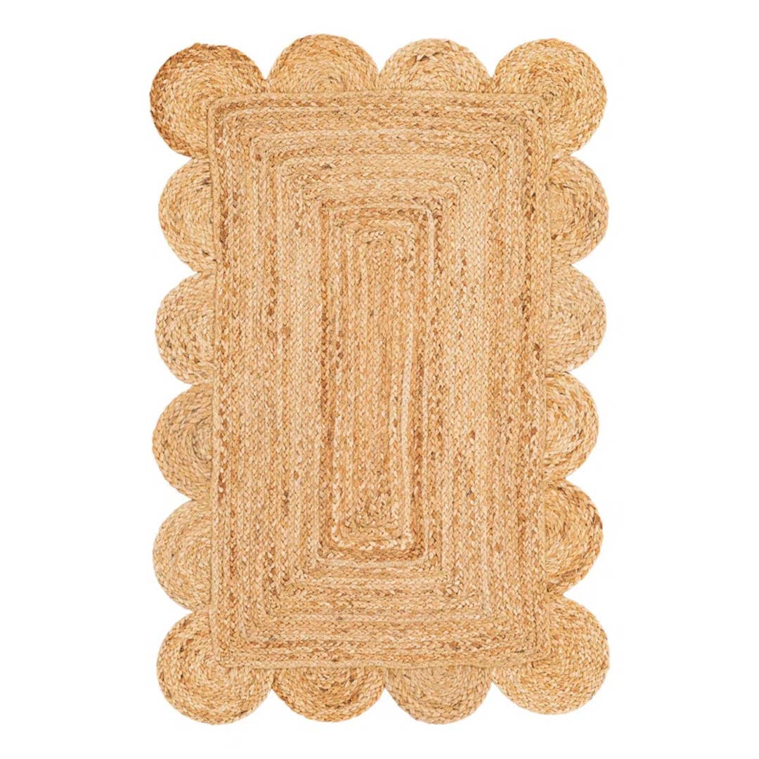 Gracie Oaks Cosner Hand Braided Area Rug