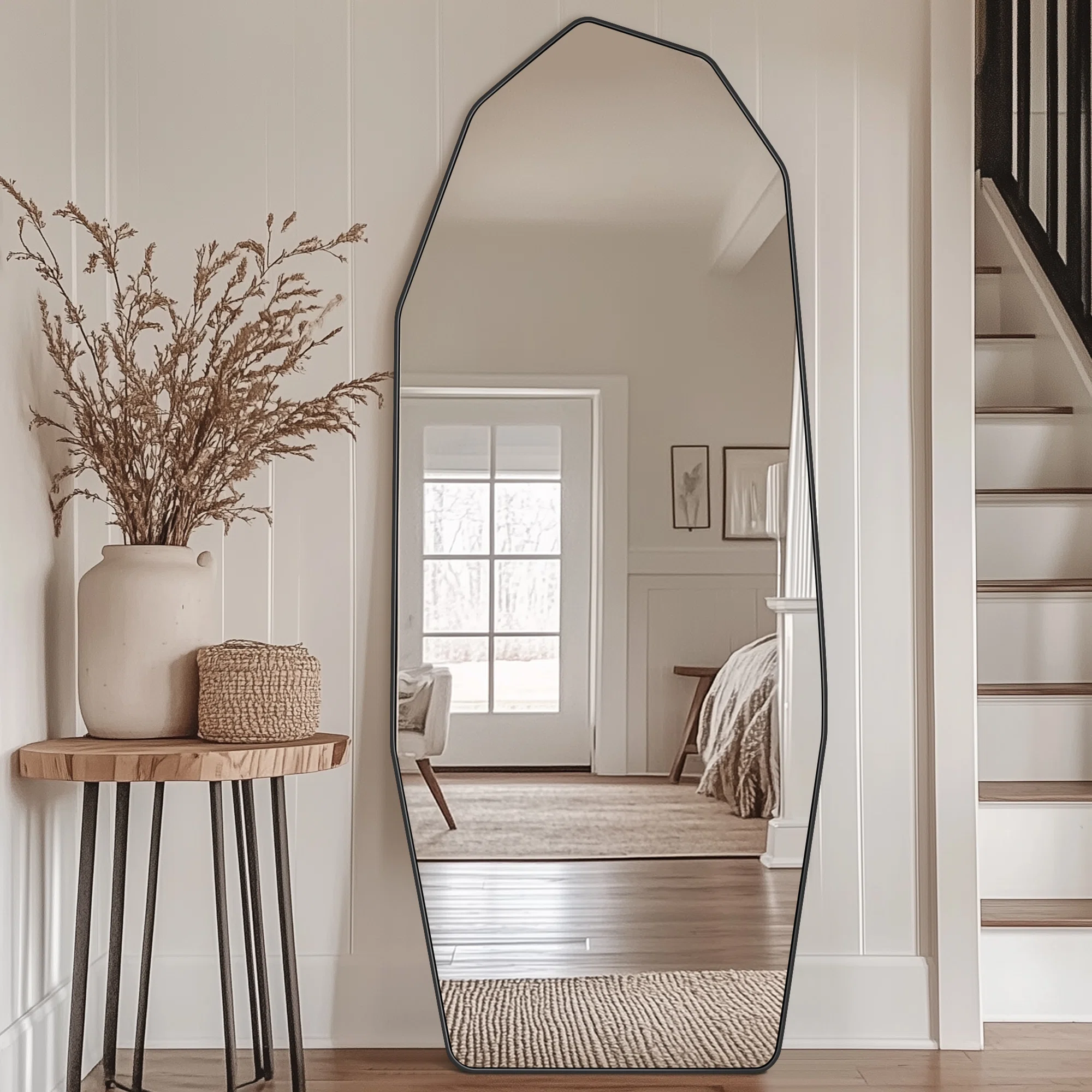 Chic Diamond Floor Mirror