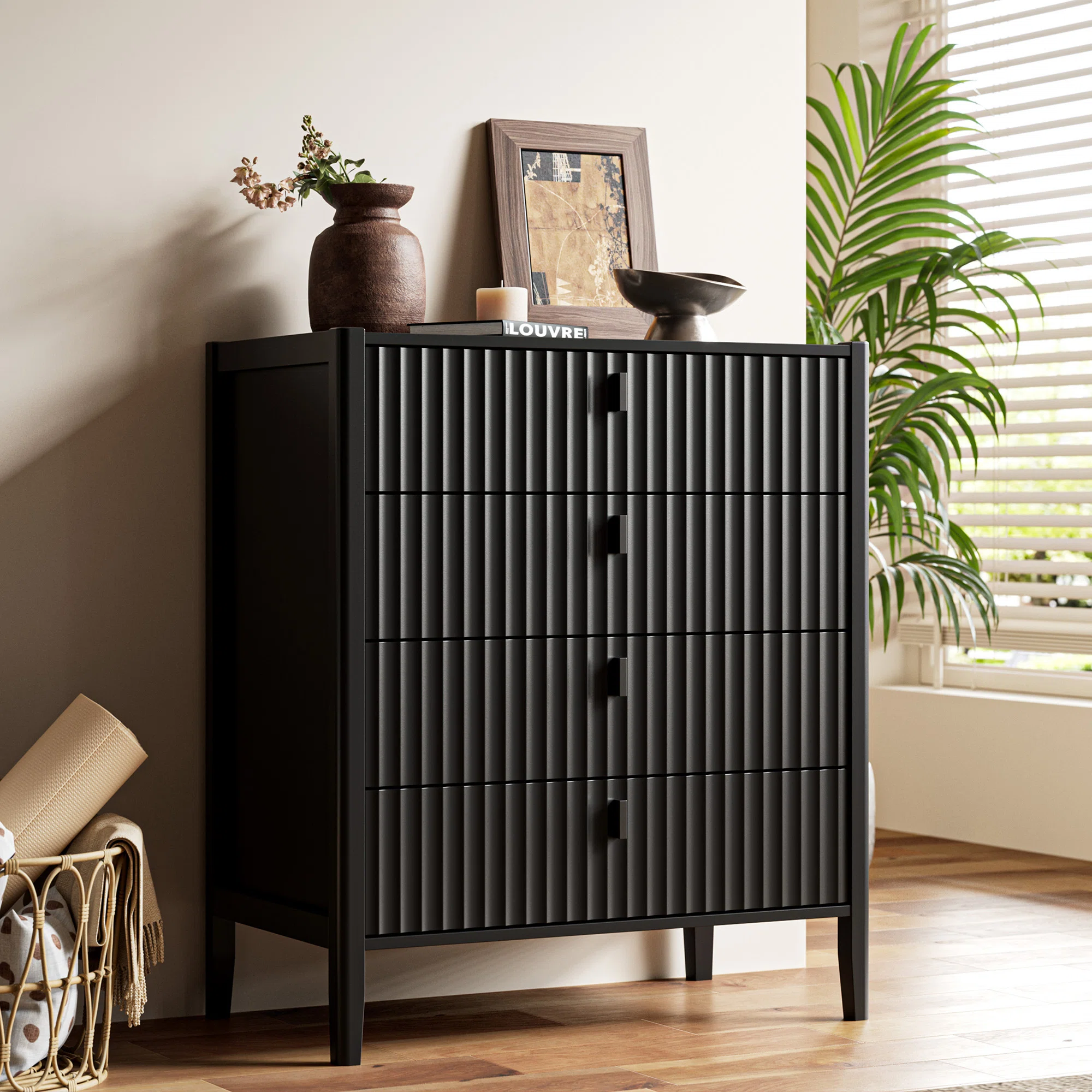 4 - Drawer Dresser, 36.7" H