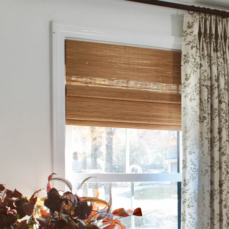 Lay Natural Jute Bamboo Woven Shade - Bark
