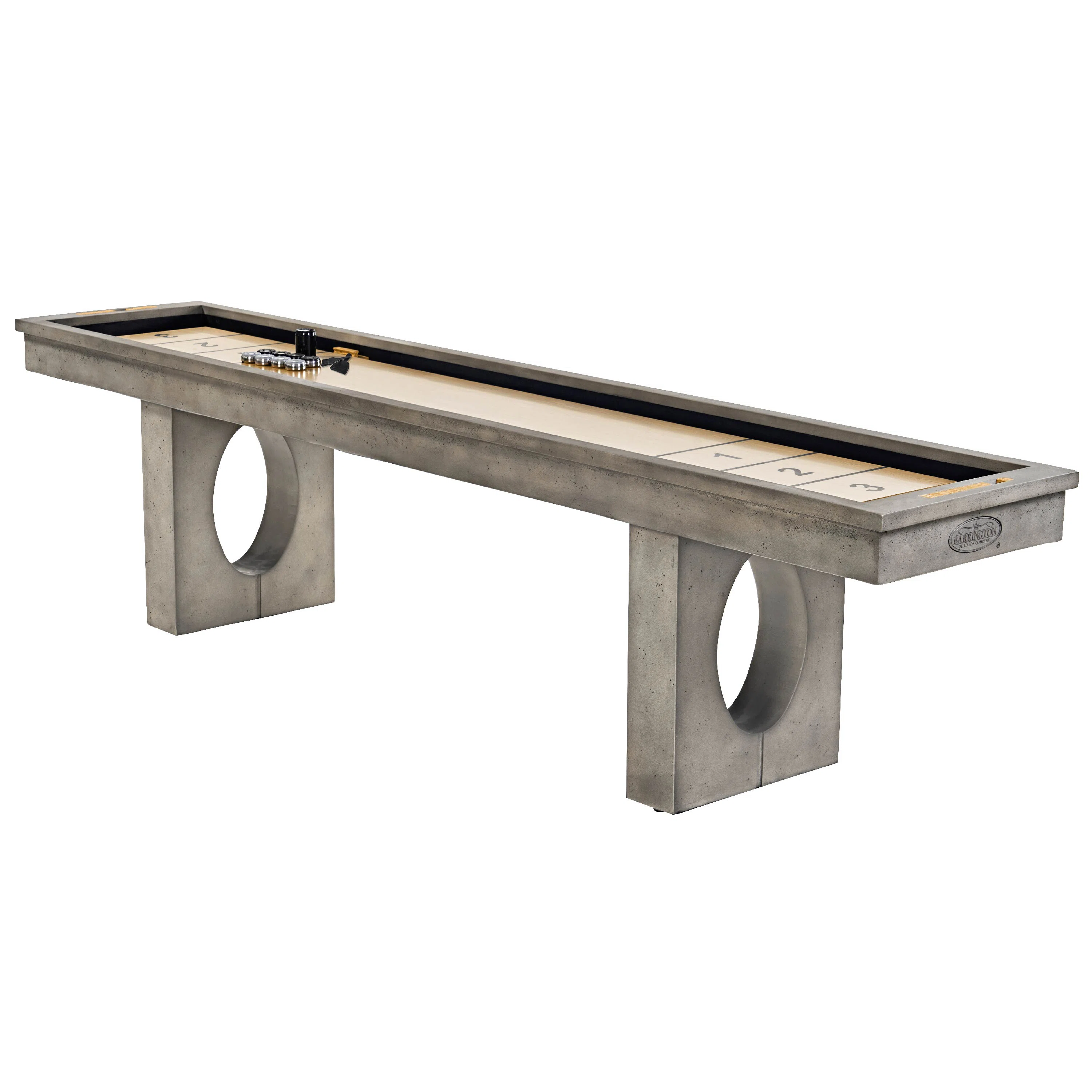 Barrington 11ft Aurora Outdoor Shuffleboard Table with 8-Puck Set