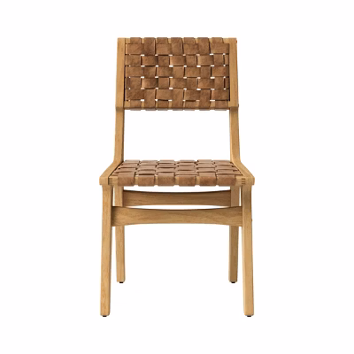 Ceylon Woven And Wood Dining Chair