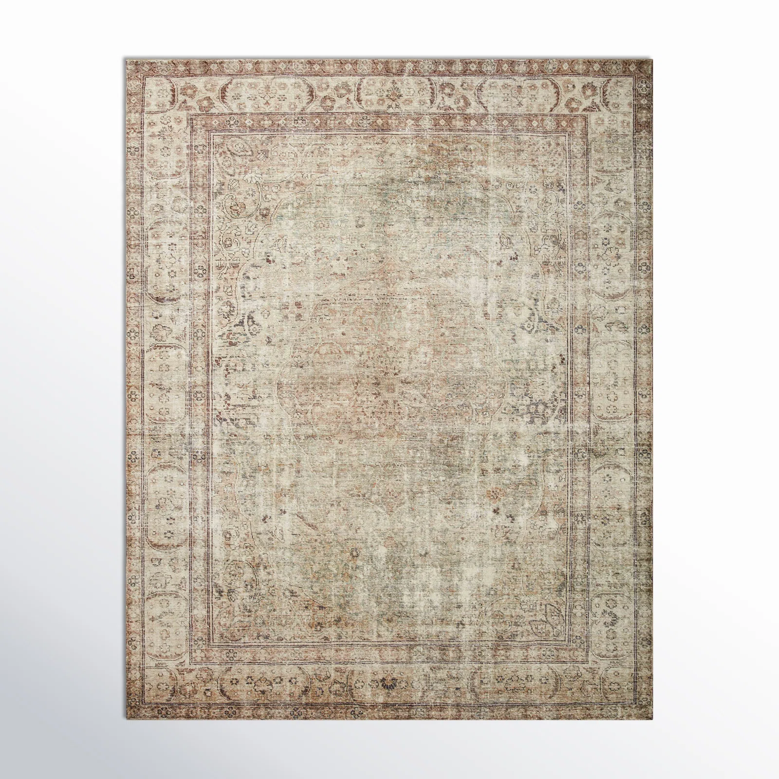 Loloi Margot Antique/Sage Area Rug feat. CloudPile