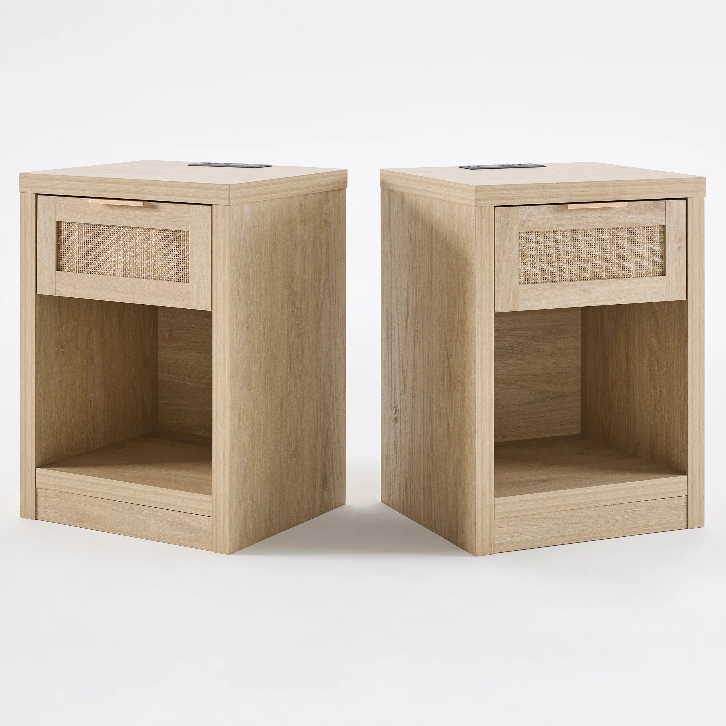 Arianna Nightstand with Built-In Outlets