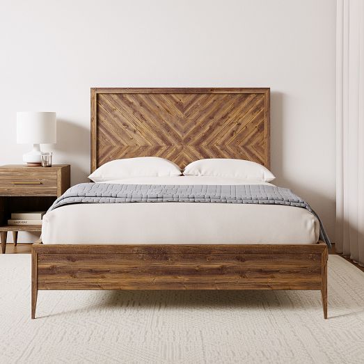 Reclaimed Wood Bed, West Elm Alexa, King