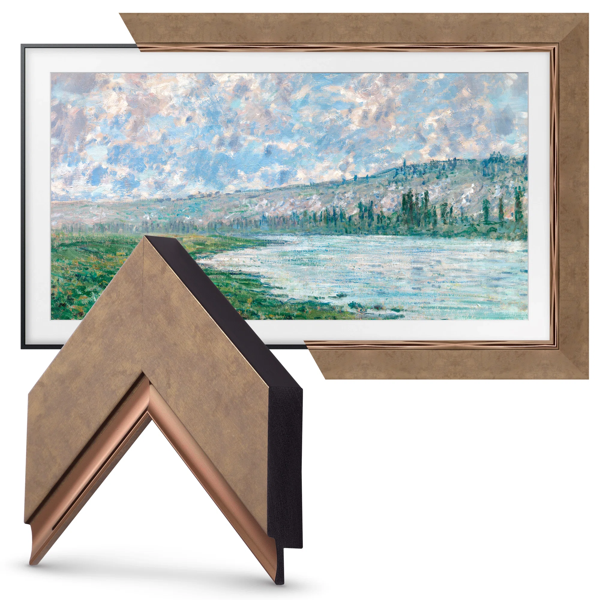 Contemporary Deco TV Frame for Samsung Frame TV and Frame Pro