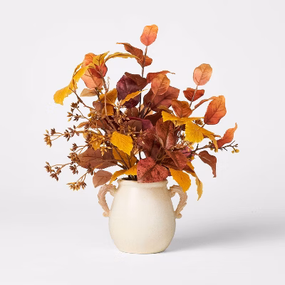 15" Mixed Fall Leaf Arrangement - Threshold™ Designed With Studio Mcgee