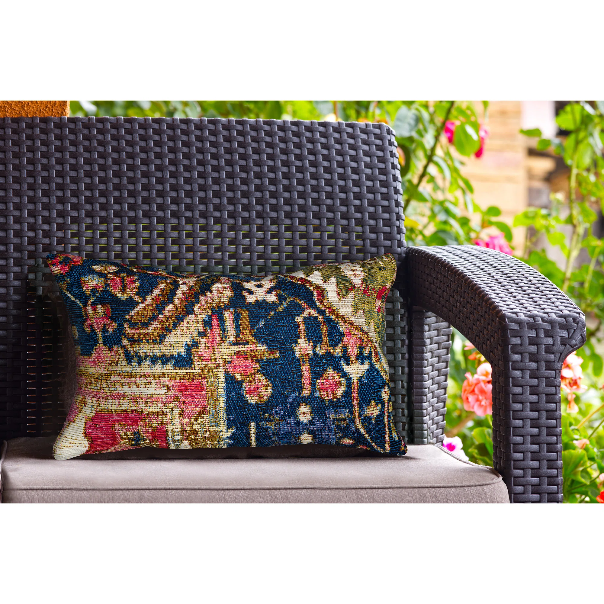 Abstract Outdoor Throw Pillow