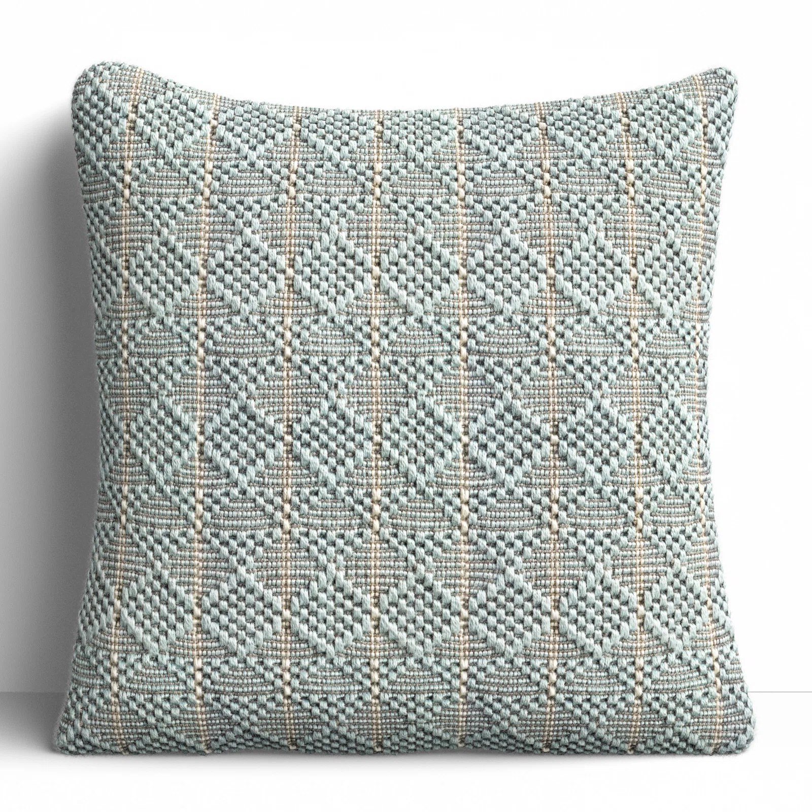 Levon Embroidered Outdoor Throw Pillow