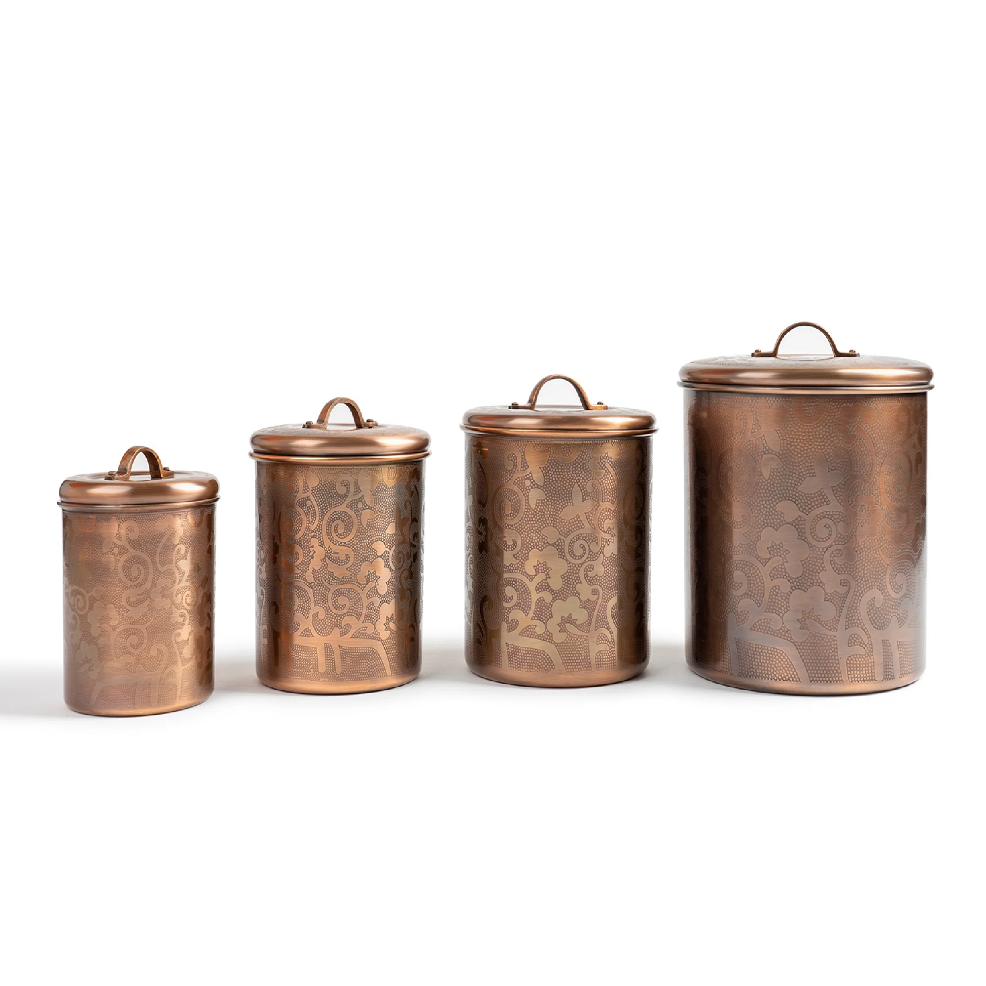 Set Of 4 Canisters Metal Canister - Set of 4
