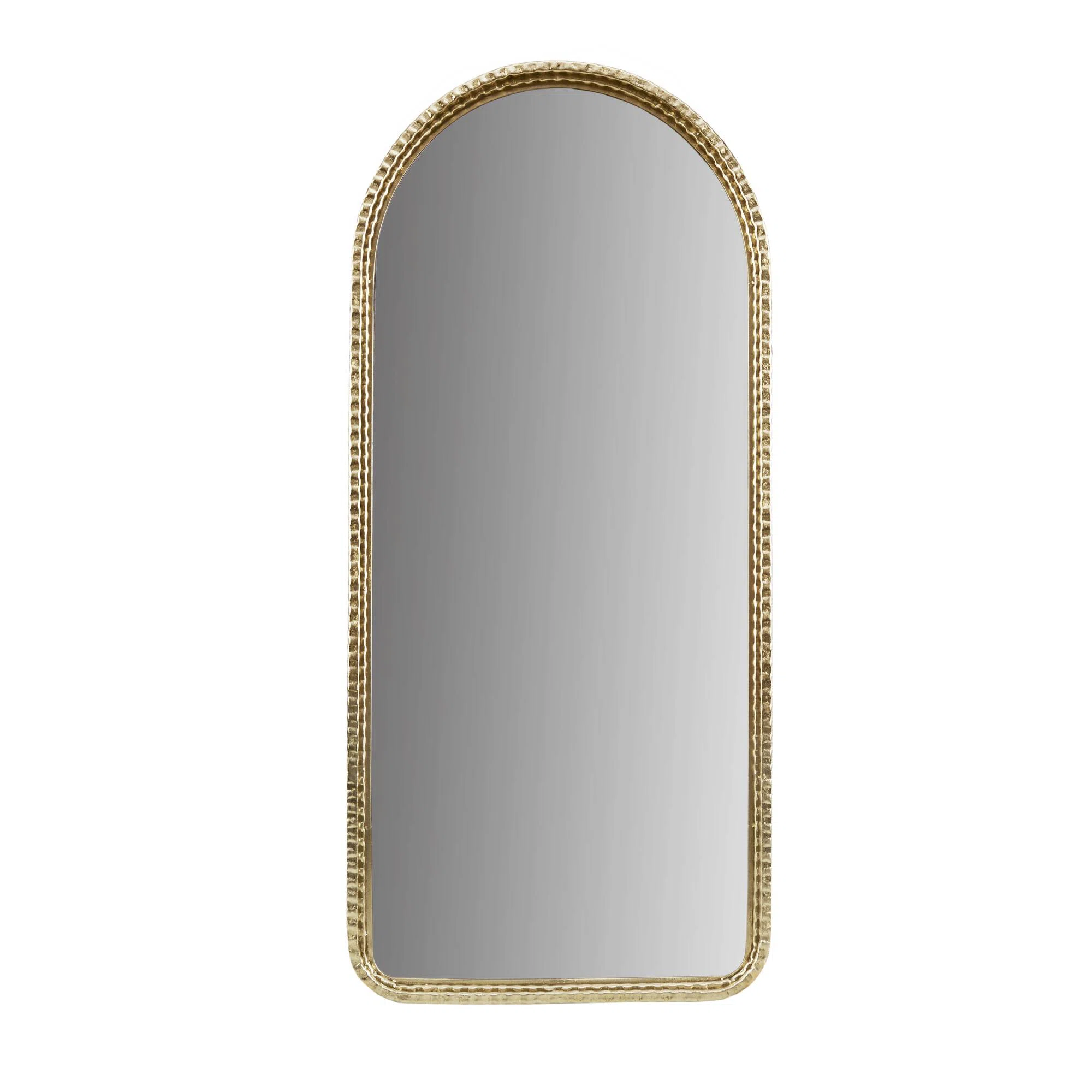 Kadrija Gold 20"W x 45"H Metal Arch Mirror with Dazzling Gold Finish