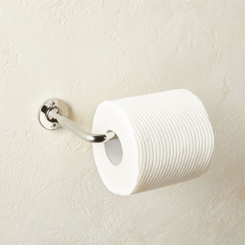 Boule Polished Nickel Wall Mounted Toilet Paper Holder