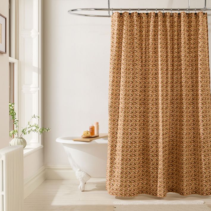 Pierce Ward Floral Lattice Shower Curtain T7659