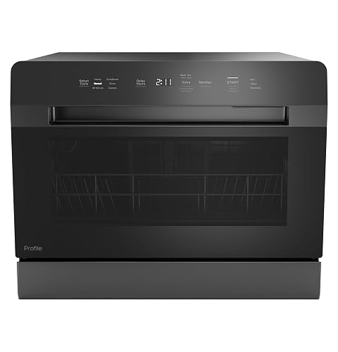 GE Profile Dishwasher, Energy Star, 6 place settings, 6 wash cycles, WiFi Connected, with Built-In Capabilities