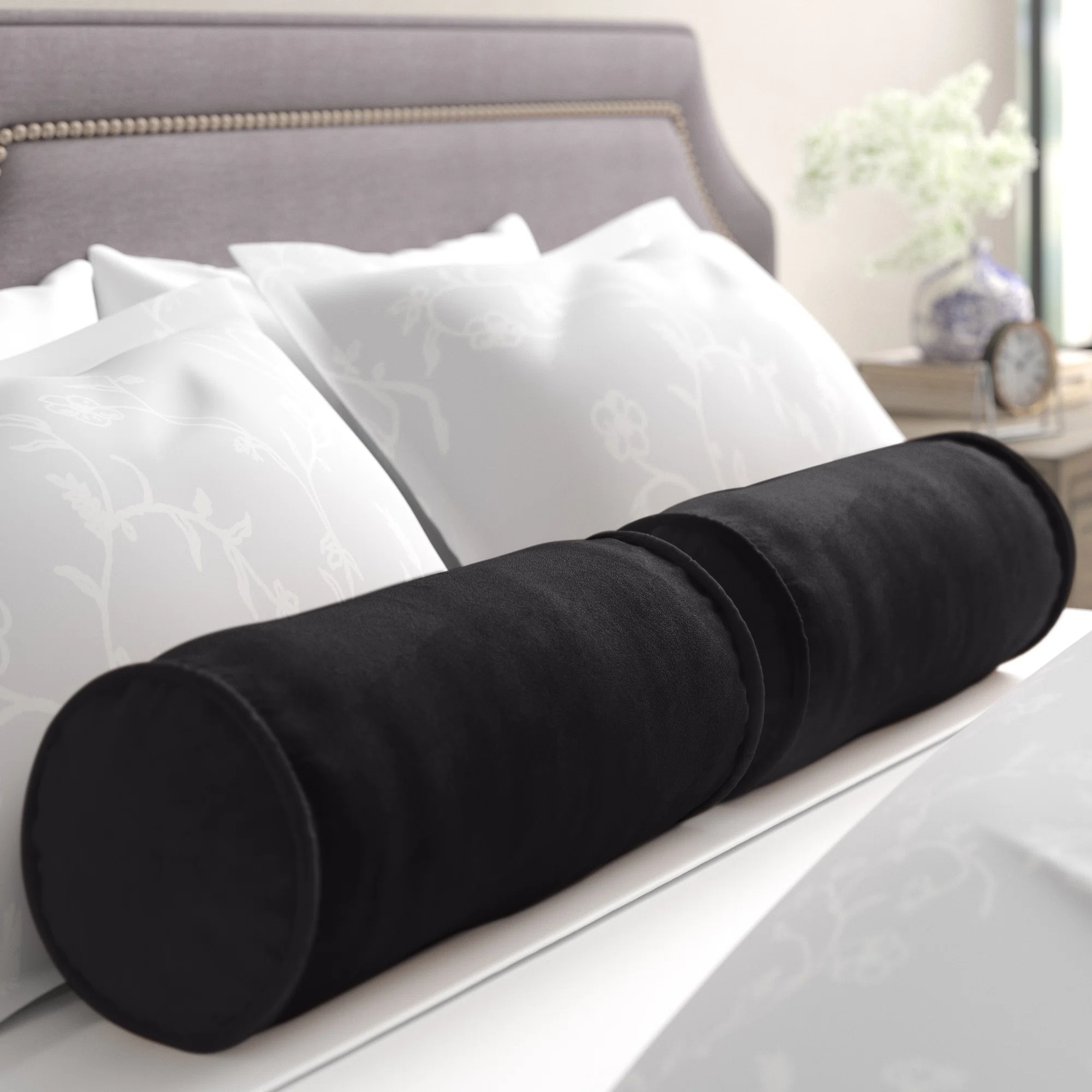 Microsuede Reversible Throw Pillow