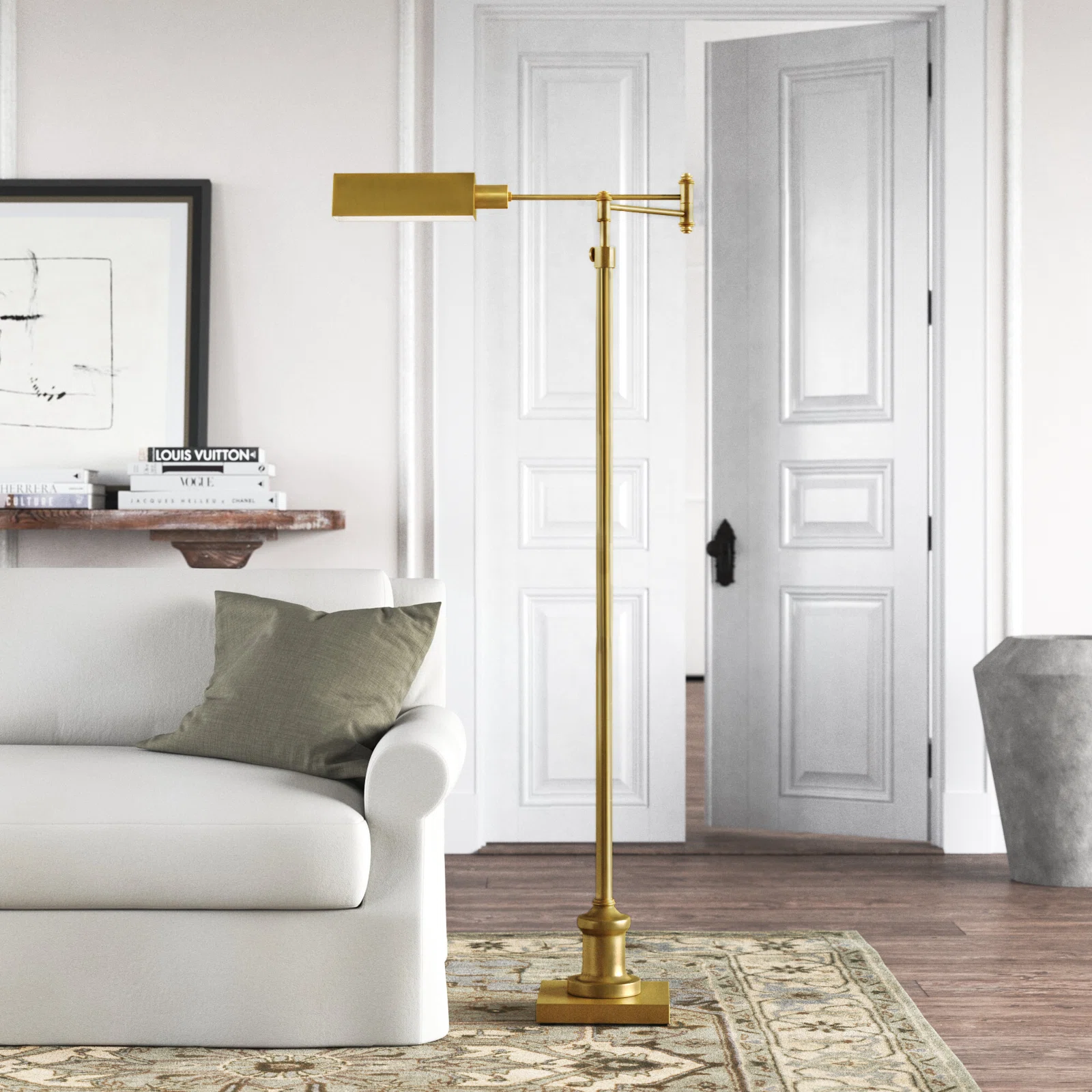 Athallia 65'' Gold Task Floor Lamp