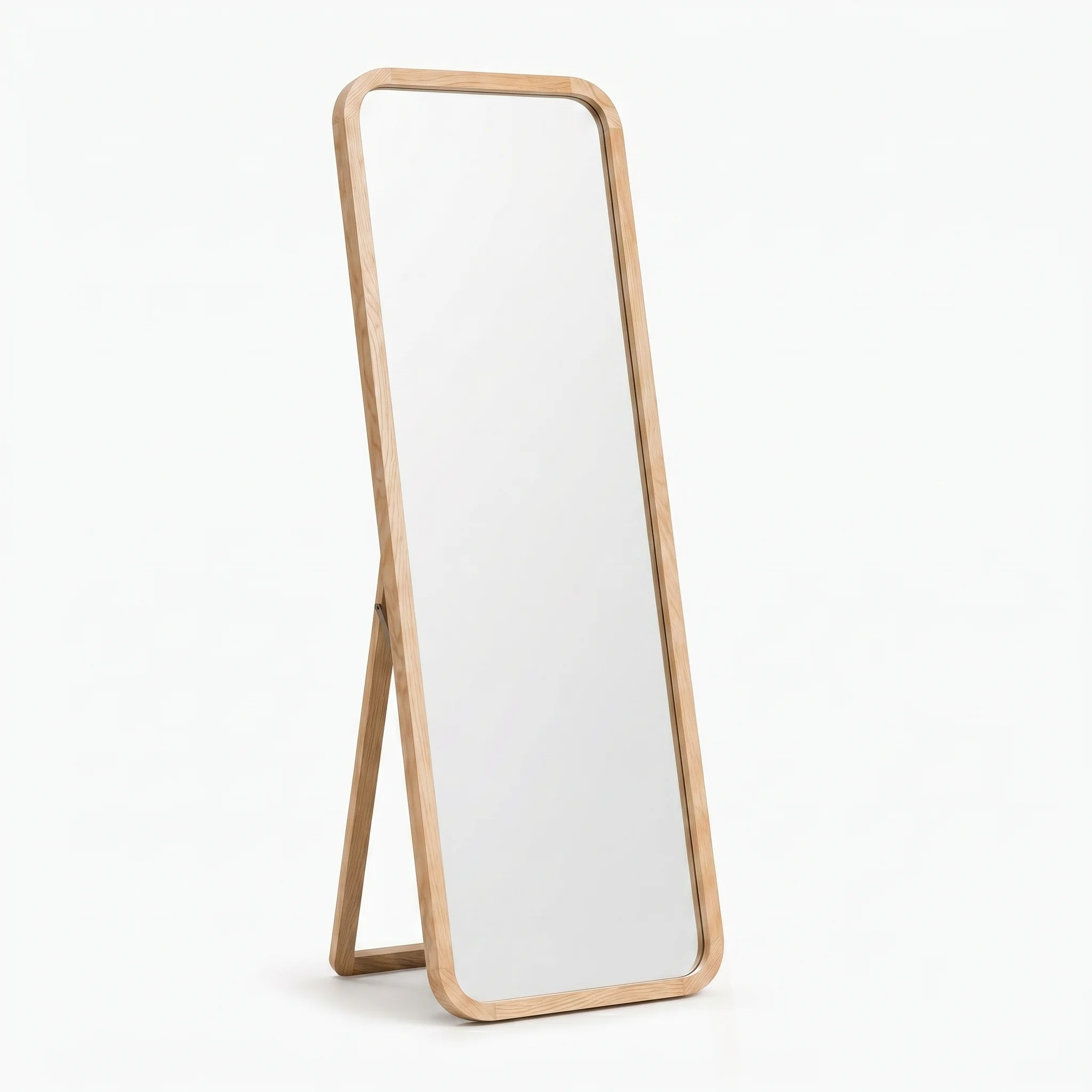 Arched Full Length Mirror With Stand, Wall-Mounted Or Leaning Design