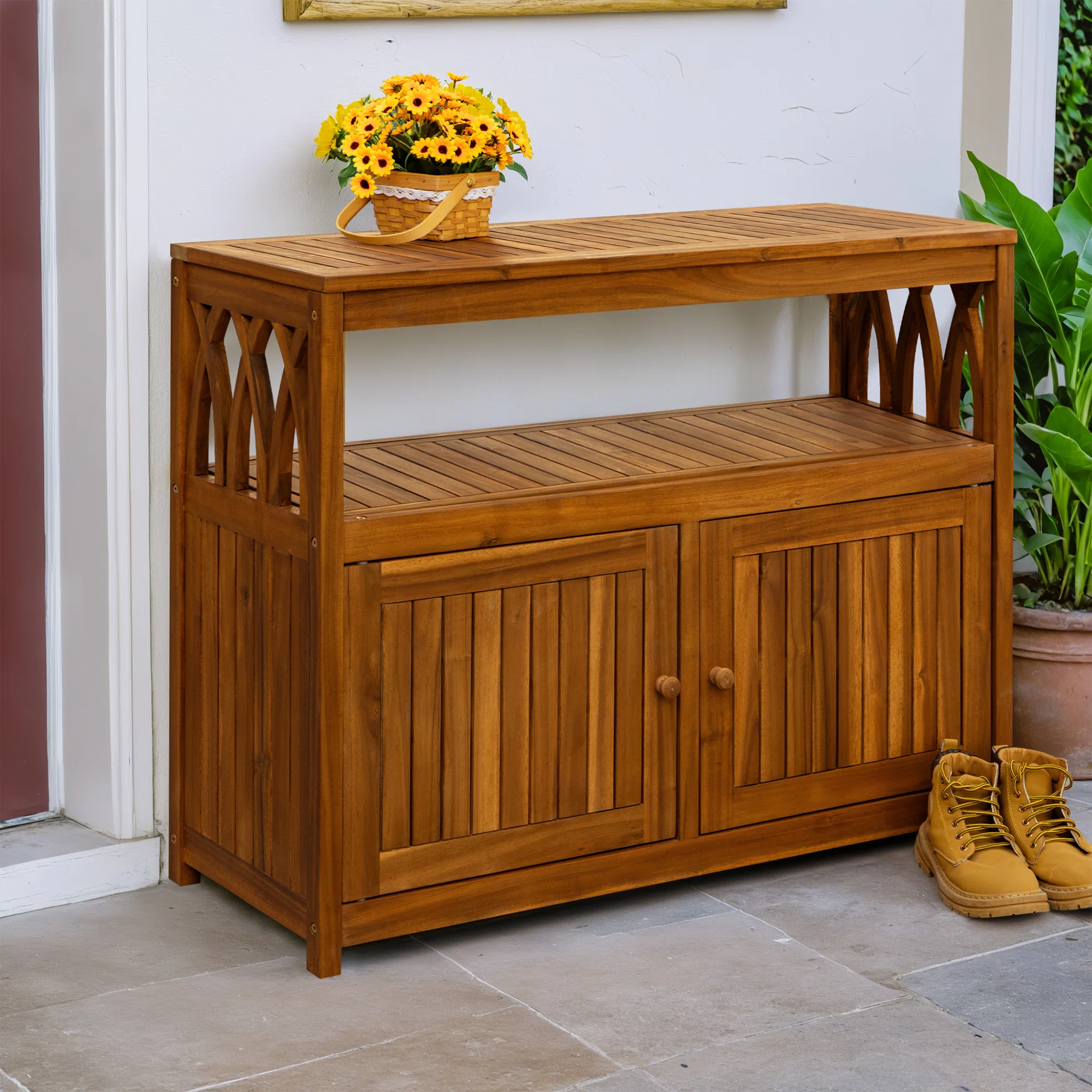 Solid Wood Deck Storage Box