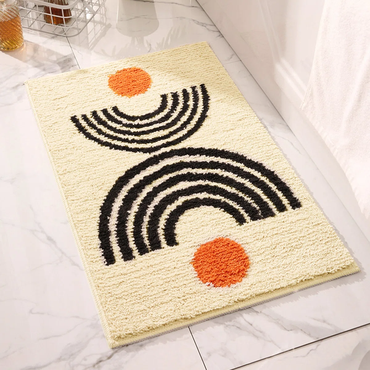  Krystalin Absorbent Non-Slip Bath Rugs Super Soft Machine Washable
