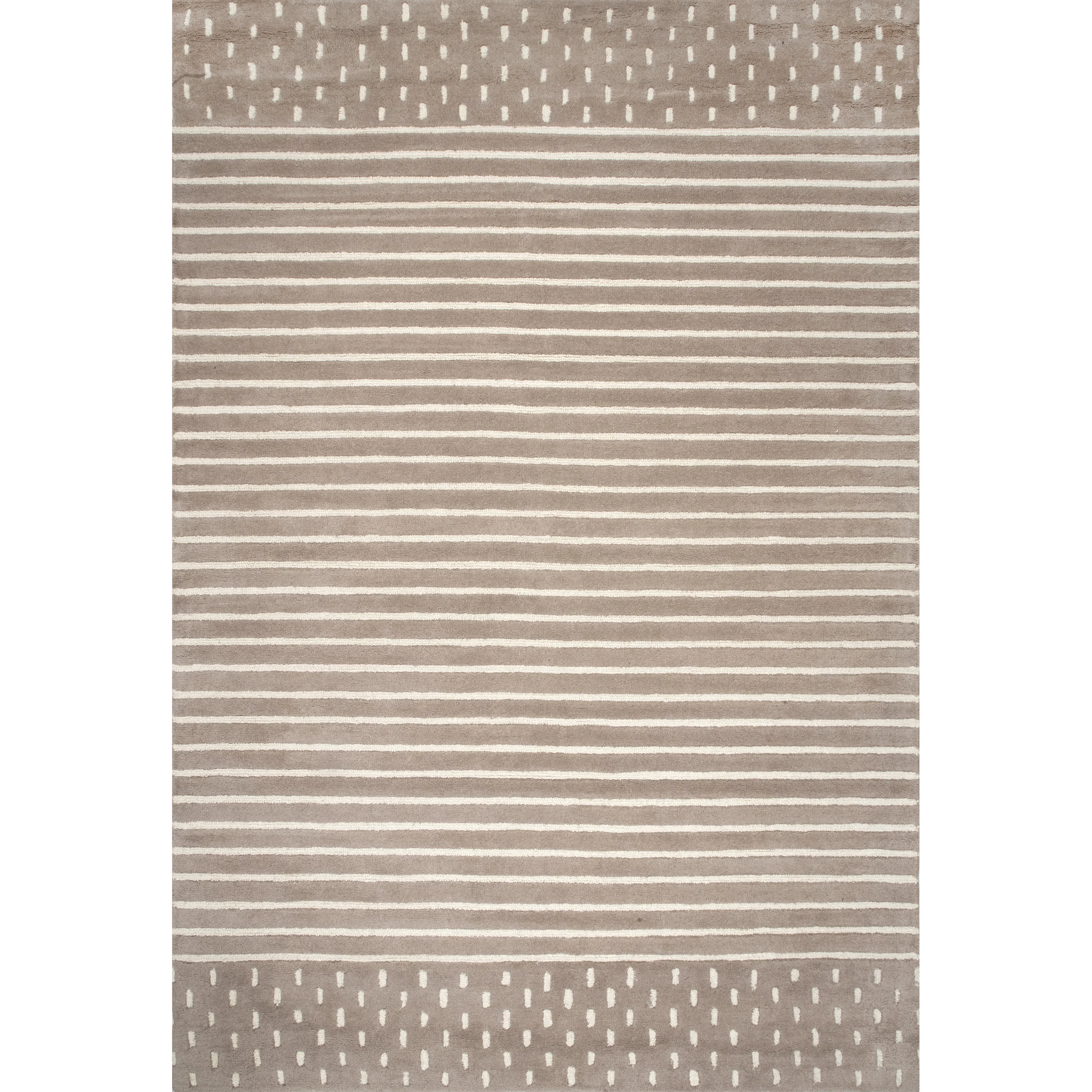 Striped Wool Area Rug