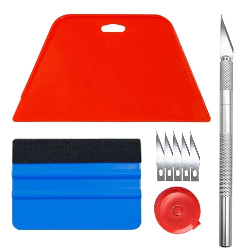 Art3d Smoothing Tool Kit for Peel and Stick Wallpaper | Vinyl Backsplash Tile, Complete Basic Tool Set, Bubble & Crease Removal, Ergonomic Grip, Safe for DIY and New Home Buyer