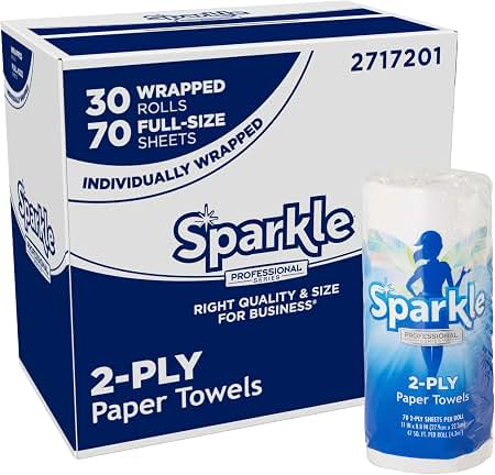 Sparkle Professional Series By Georgia-pacific Pro 2-ply Perforated Kitchen Paper Towel Rolls