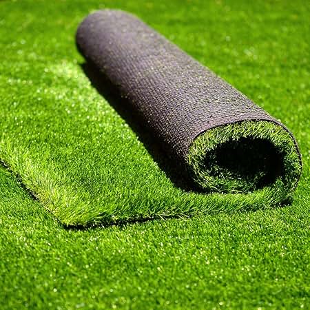 Artificial Grass Indoor Outdoor Fake Turf Rug With Drainage 1.38" 7x13 Ft | Fake Grass For Dog