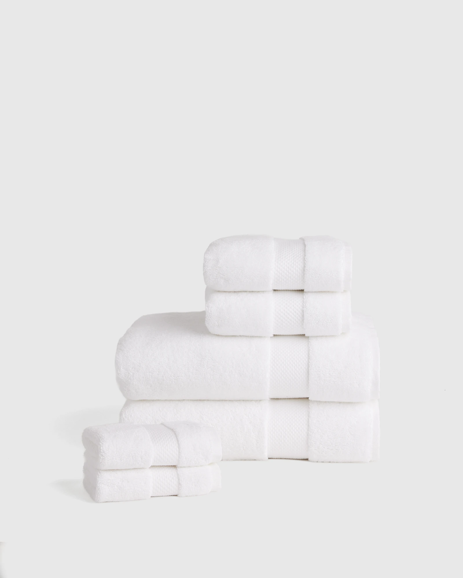 Turkish Ultra Plush Bath Towel Bundle In White