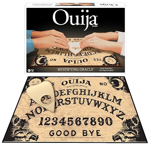 Classic Ouija Board Game with 1990s Artwork by Winning Moves Games USA | Sturdy Wood, Talking Spirit Board, 2 or More Players, Ages 8+