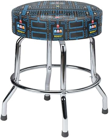 19" Pac Man Arcade Game Cocktail Table Swivel Bar Stool : Home & Kitchen