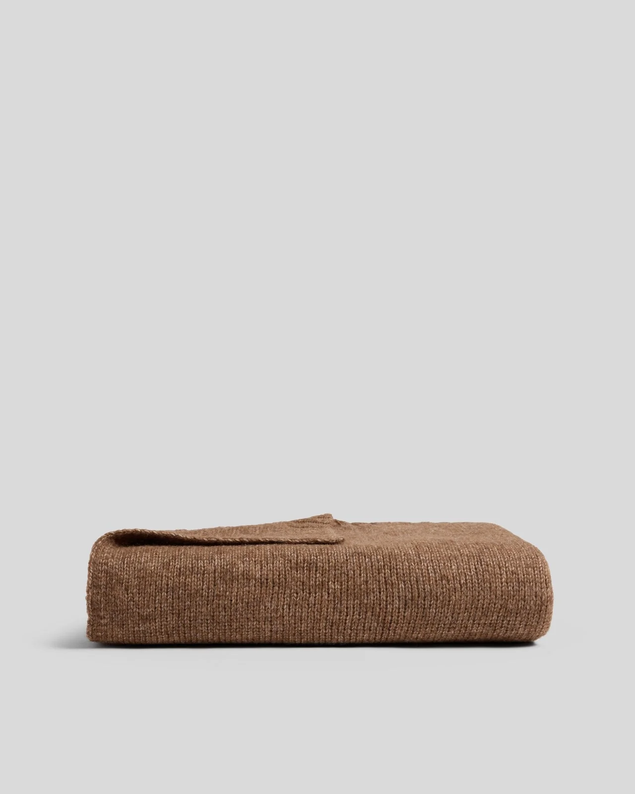 Natural Alpaca Throw (Tobacco)
