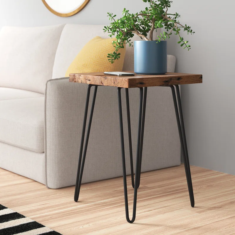 Zipcode Design Coffee Table Set 2 Piece End Table Side Sofa Table Solid Wood Pine