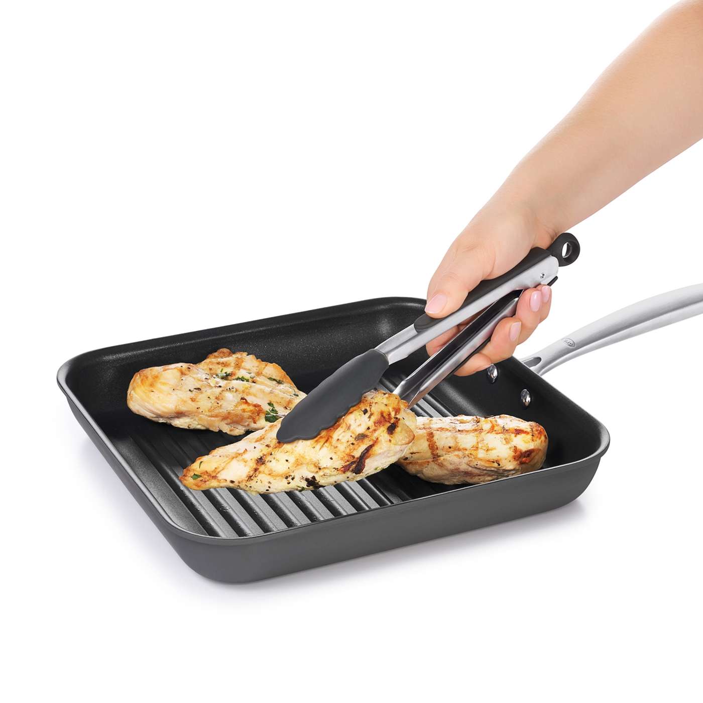 12" Tongs With Silicone Heads