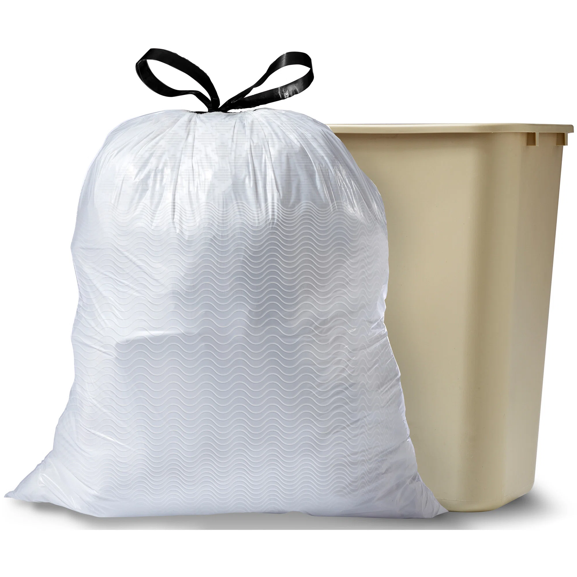 Plastic Trash Bags - 40 Count