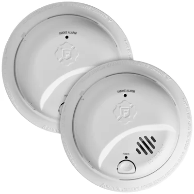 First Alert 2 Pack Battery Powered Ionization Smoke Detector 2 Pk